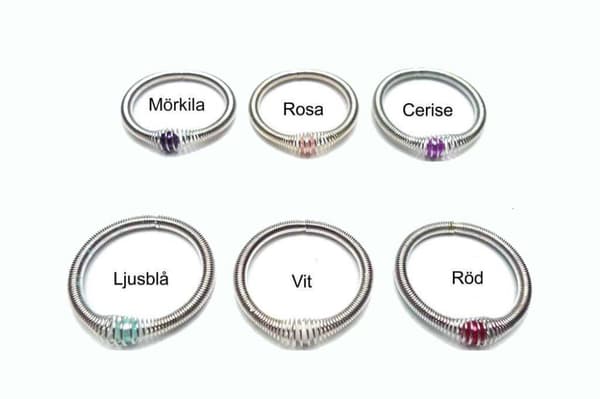 Silverpläterad ring med pärla Vit