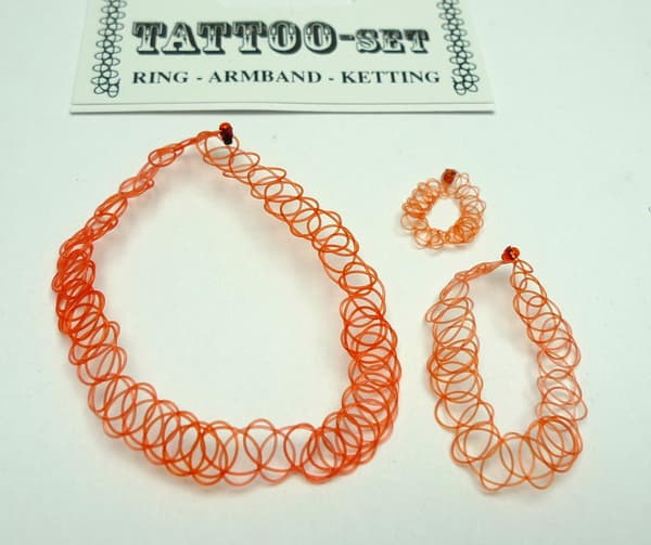 Tattoo Halsband-Armband-Ring