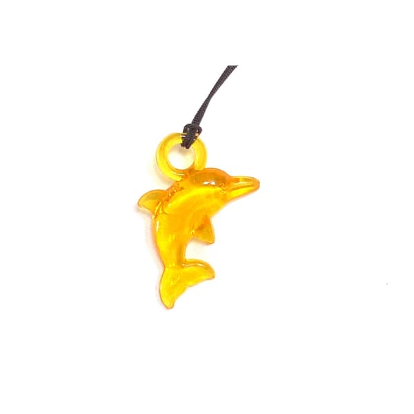 Delfinhalsband Mörkgul