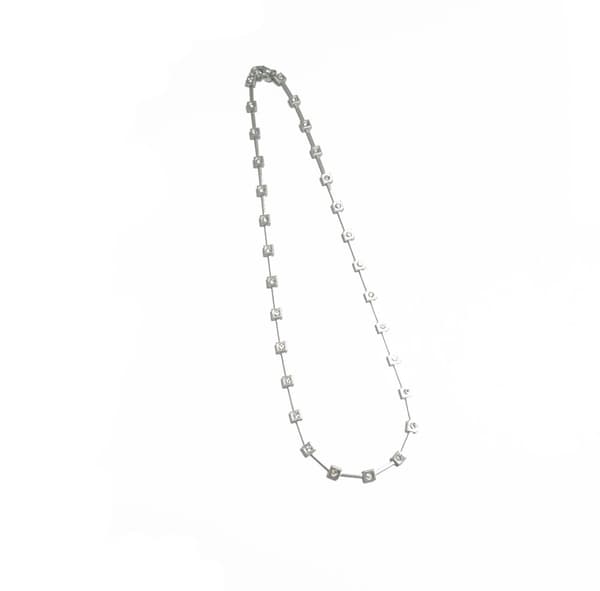 Silverpläterat halsband 40 cm