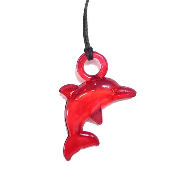 Delfinhalsband Röd