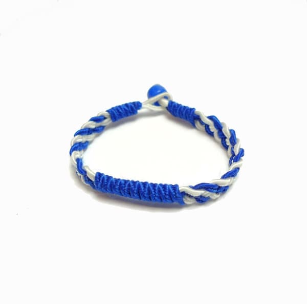 Blåvitt Armband