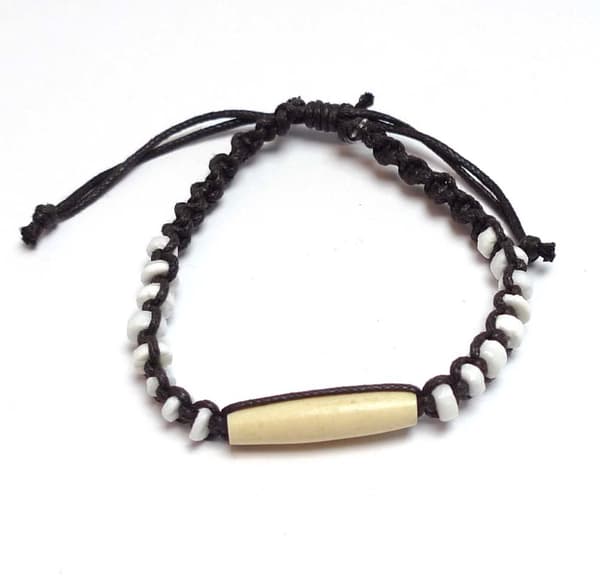 Armband Med Pärlor av Snäcka/Horn