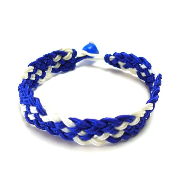 Blåvitt Armband