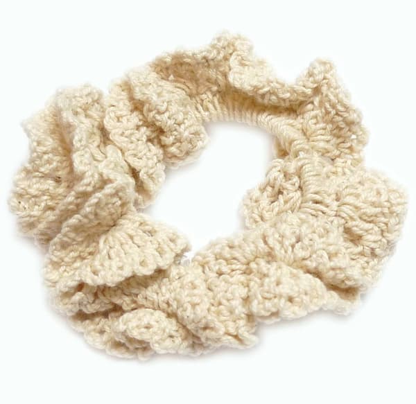 Virkad Hårsnodd Beige