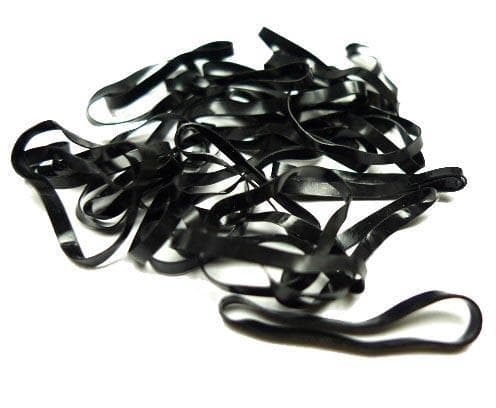 Gummiband svarta 30-Pack