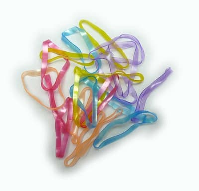 20 Gummiband i Blandade Färger