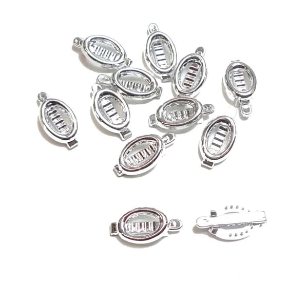 Silverfärgade Hårspännen 12-pack