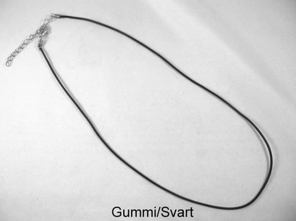 GummiHalsband Med Reglerbar Kedja