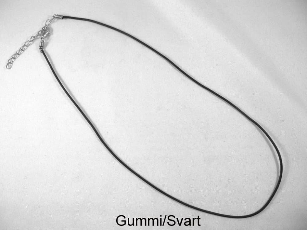 GummiHalsband Med Reglerbar Kedja