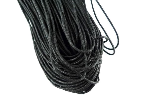 Cord 1m svart 1 mm