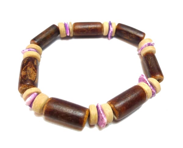 Armband Trä och snäckskal