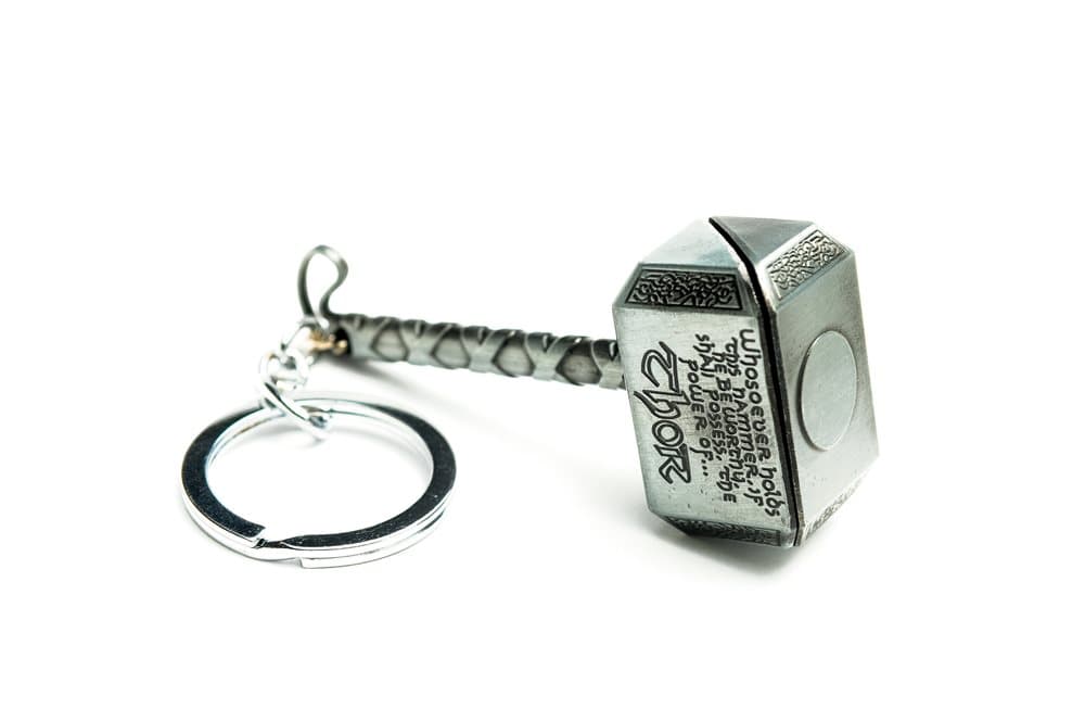 Marvel Thor's Hammer, Nøglering - Sølv