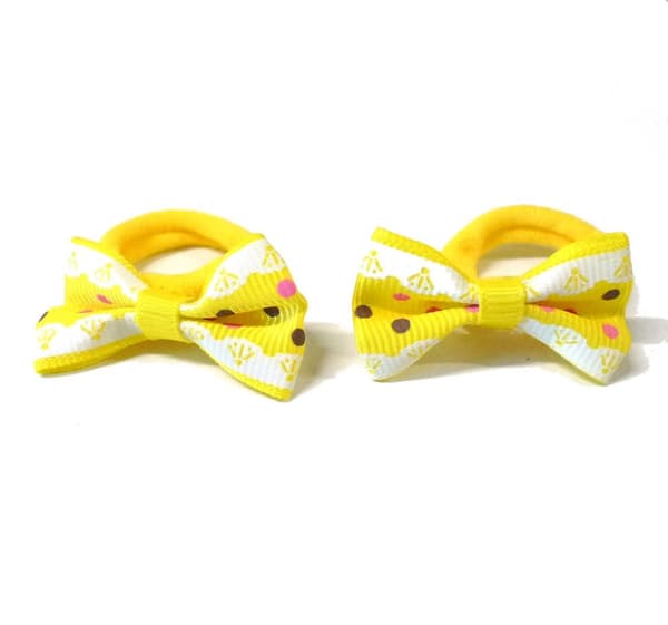 Hårsnoddar 2-Pack Gul