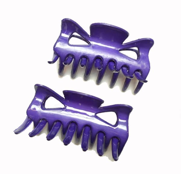 Hårklämma Lila 2-Pack