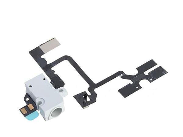 iPhone 4 -Hörlursuttag Grå/Vit