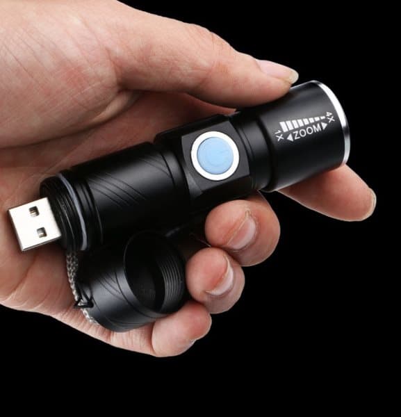 USB UPPLADDNINGSBAR MINI CREE Q5  ficklampa  2000 Lumens