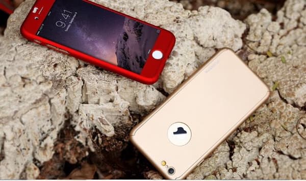 Praktiskt Skyddsfodral för iPhone 7 PLUS (Fram och bak) GULD