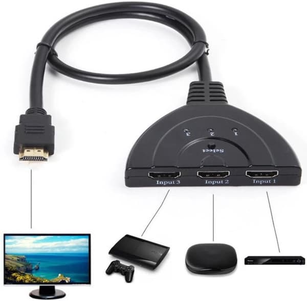 HDMI SWITCH SPLITTER 3 till 1 1080p