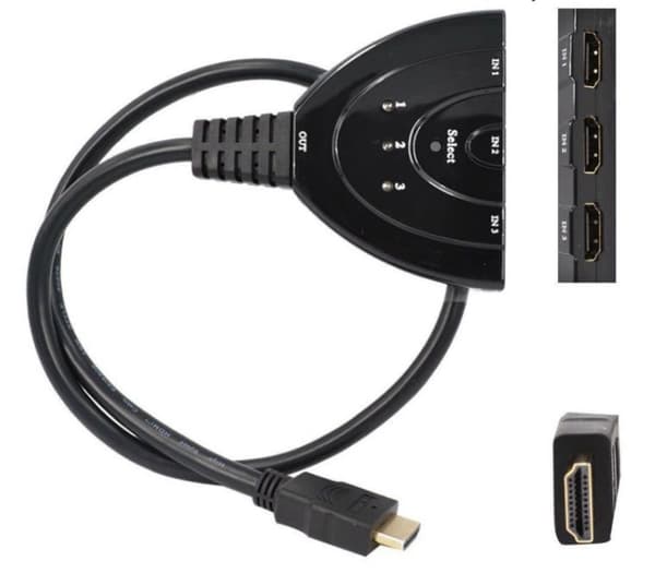 HDMI SWITCH SPLITTER 3 till 1 1080p