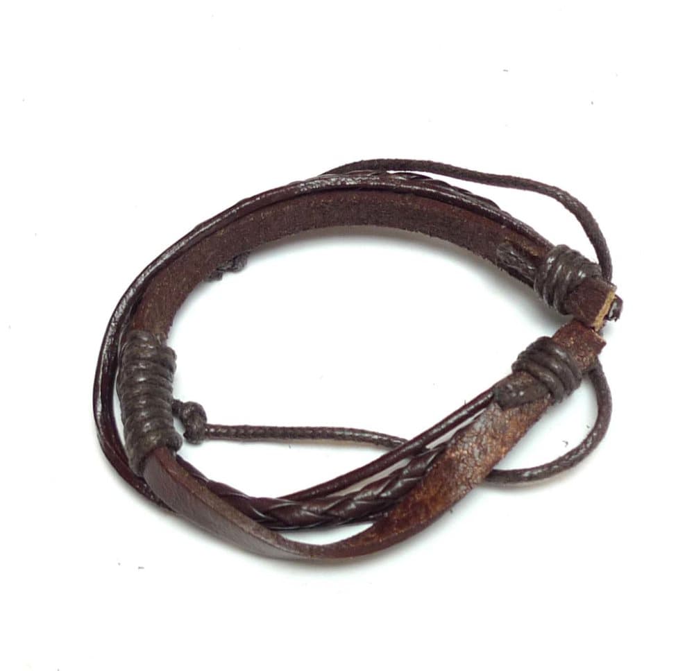 Armband Brunt Läder