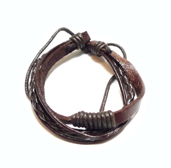 Armband Brunt Läder