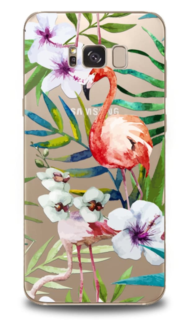Samsung Galaxy S8 Tropical Flamingo Mjukt Skal