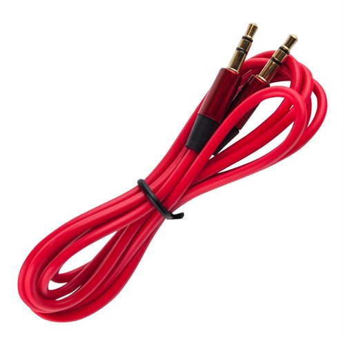Bild av Aux Kabel - 3.5 mm, 120 cm - Röd