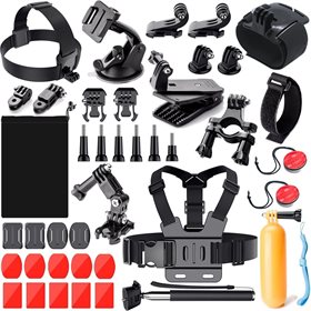 GoPro Tilbehør 41 deler | Pro kit Elektronikk CDON.COM GoPro Sett med tilbehør og veske | CDON