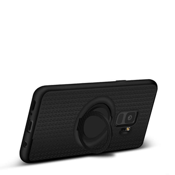 Samsung Galaxy S9 - Carbon-Skal med Ringhållare FLOVEME