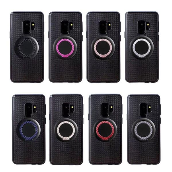 Samsung Galaxy S9 - Carbon-Skal med Ringhållare FLOVEME