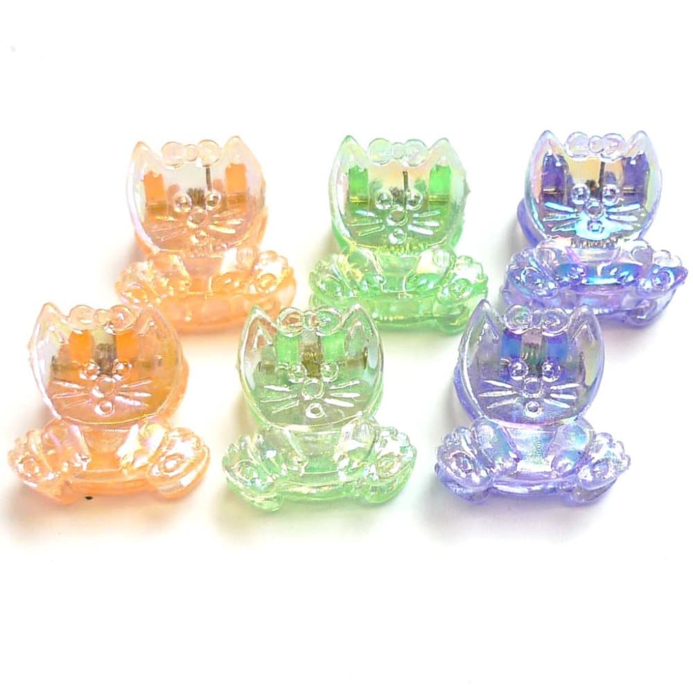 Katt Hårklämma 6-pack