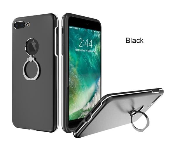 Praktiskt Smart iPhone 8 Plus skal med Ringhållare KISSCASE