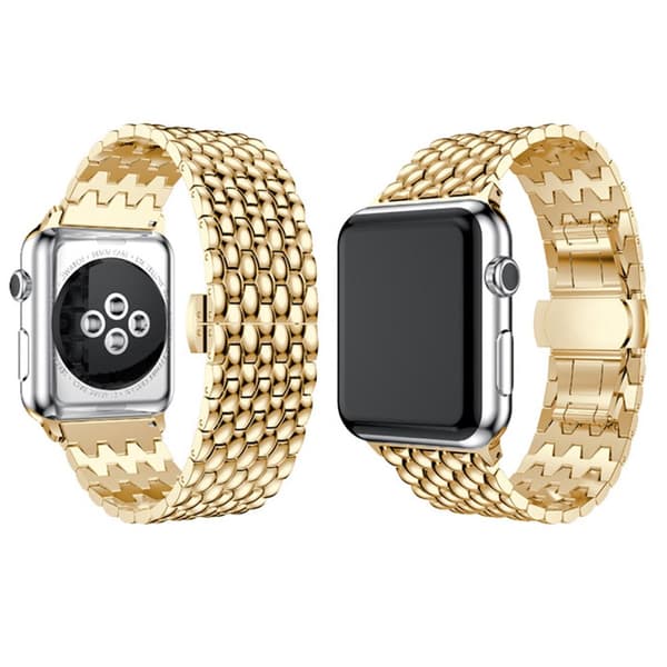 LEMAN Stållänk för Apple Watch 38mm (3/2/1)