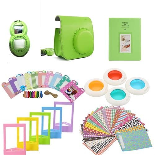 Tilbehørssett til Fujifilm Instax Mini 8 / 9 - Lime Green