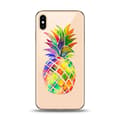 Miniatyrbild 1 av 2: iPhone XS Max | Mjukt, Genomskinligt Skal med Färgglad Ananas