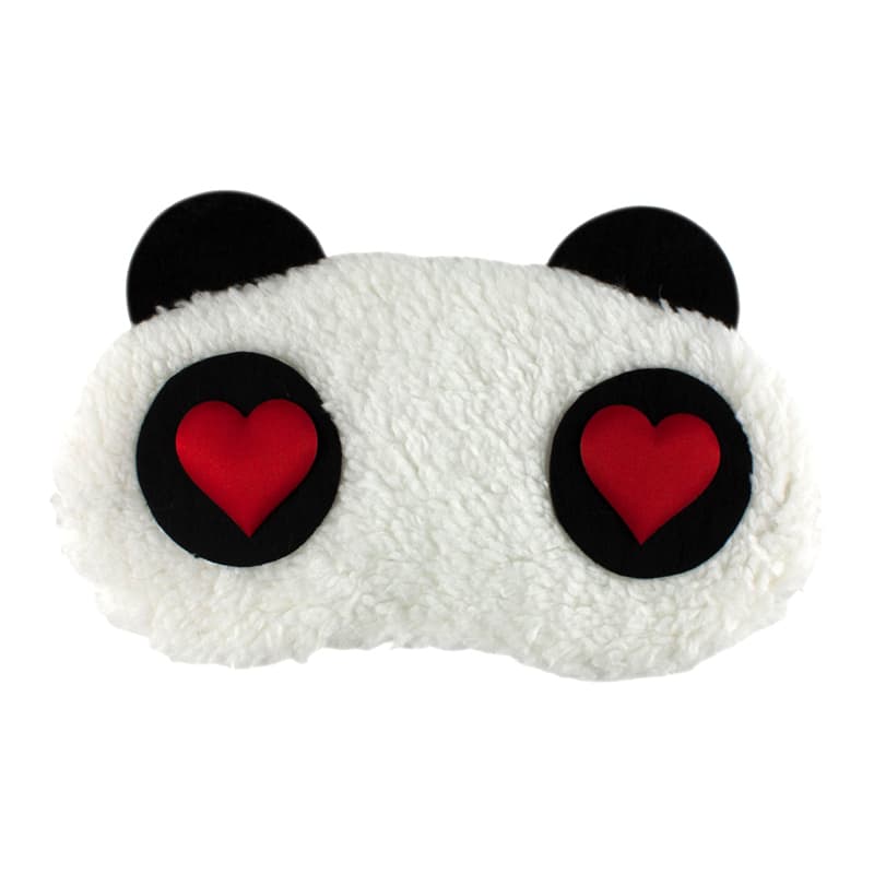 Forelsket Panda, Fluffy Sovemaske for reiser og avslapping