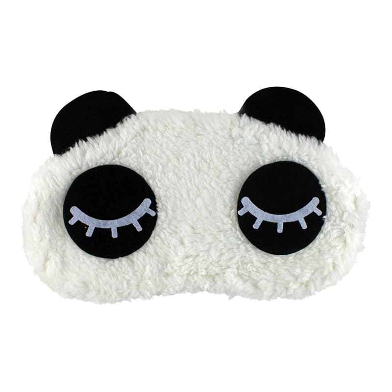 Blundande Panda, Fluffig Sovmask för resor och avslappning
