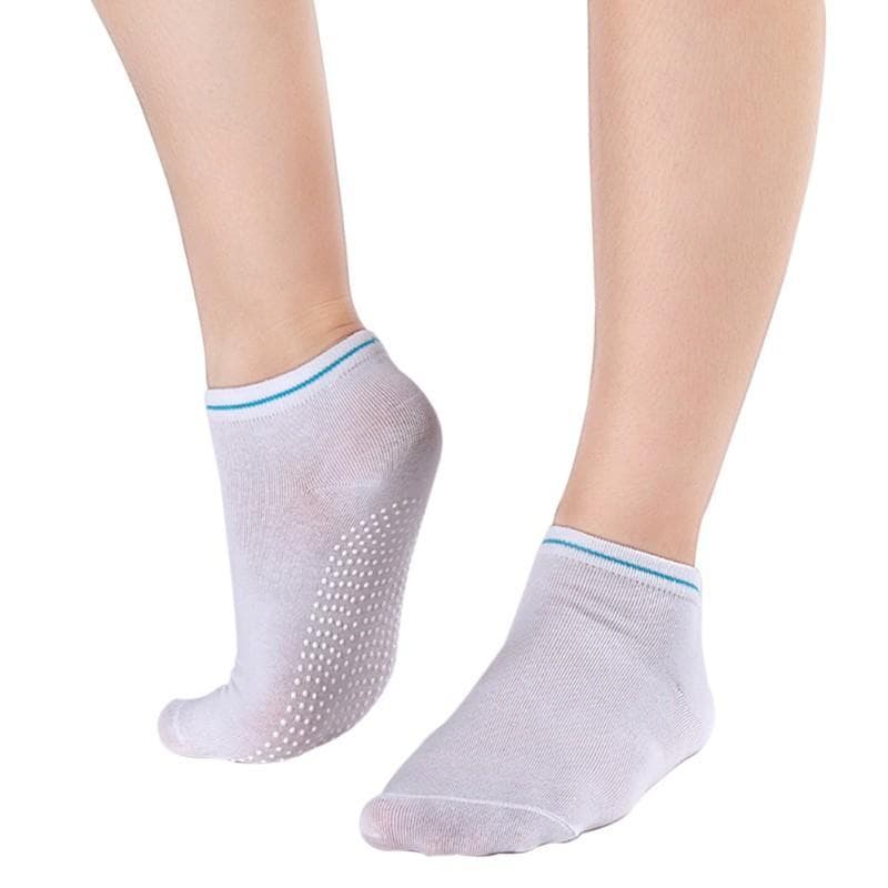 Anti-Slip Yogastrumpor - Vit