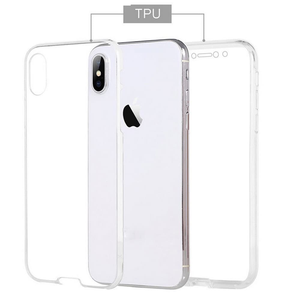 iPhone X/XS - Crystal-fodral med Touchfunktion