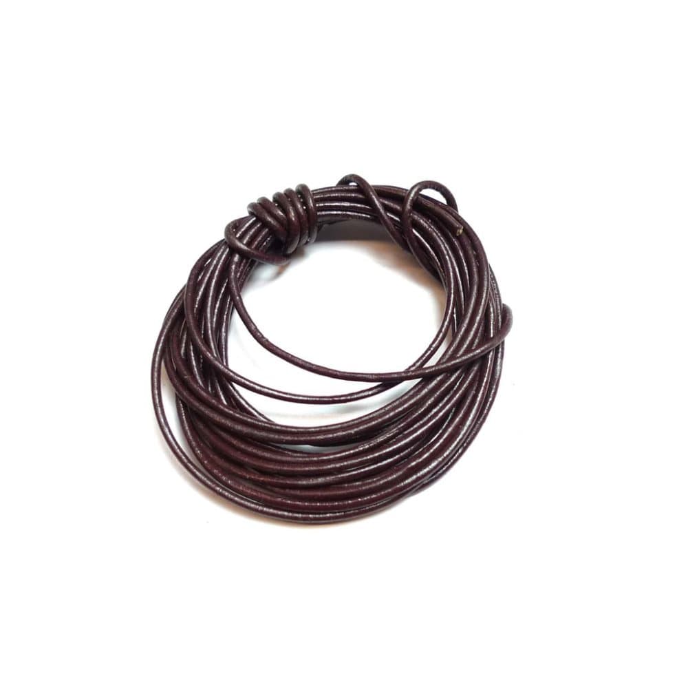 Läderband Brunt 3m