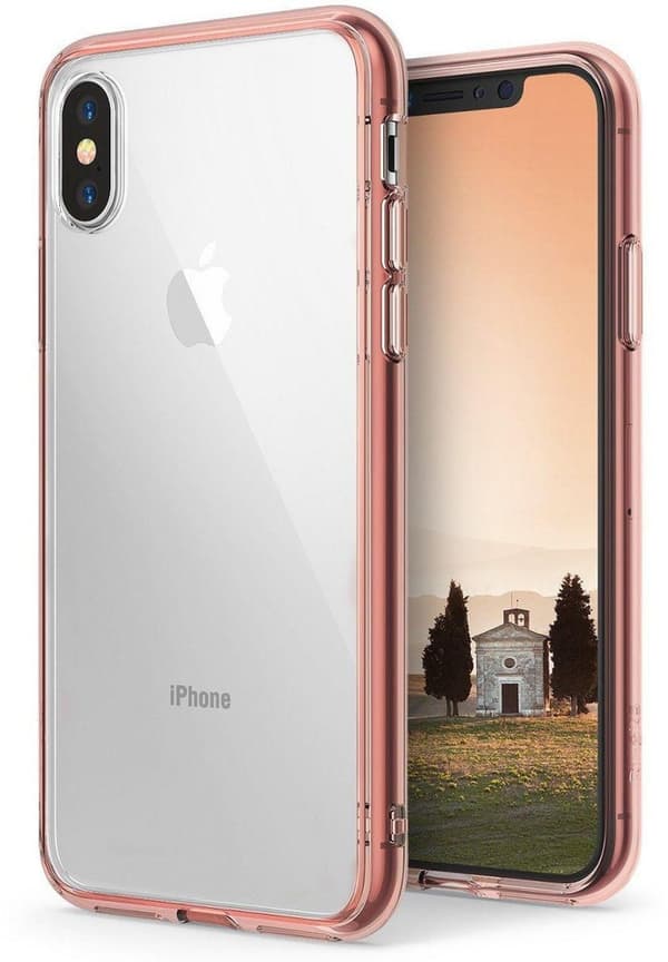 iPhone X/XS Bumperskal i Mjukplast med Genomskinlig Baksida