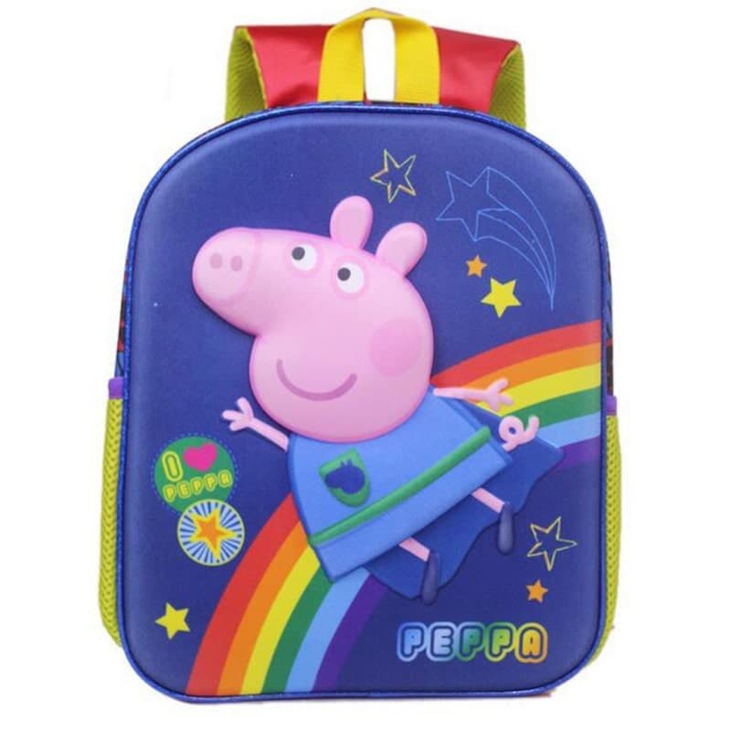 Peppa Gris Barneryggsekk - Blå