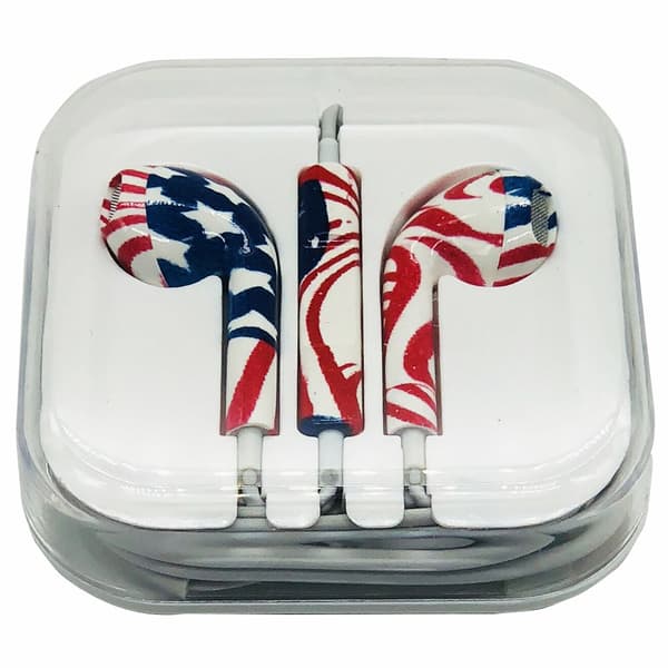 Hörlurar STARS´N STRIPES från LEMAN (Universala)