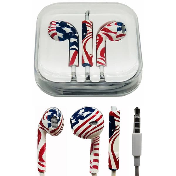 Hörlurar STARS´N STRIPES från LEMAN (Universala)