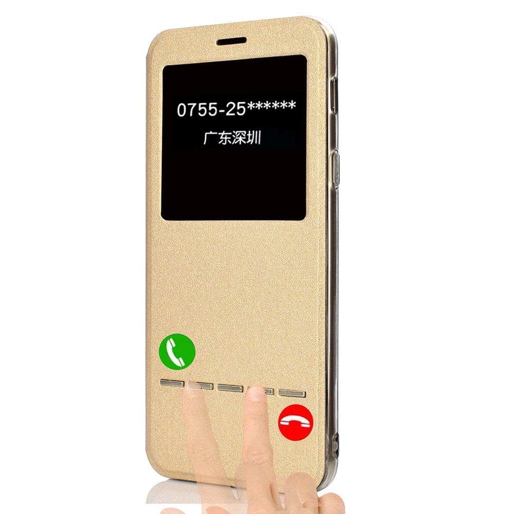 Samsung Galaxy J4 2018 - Fodral med Svarsfunktion (LEMAN)