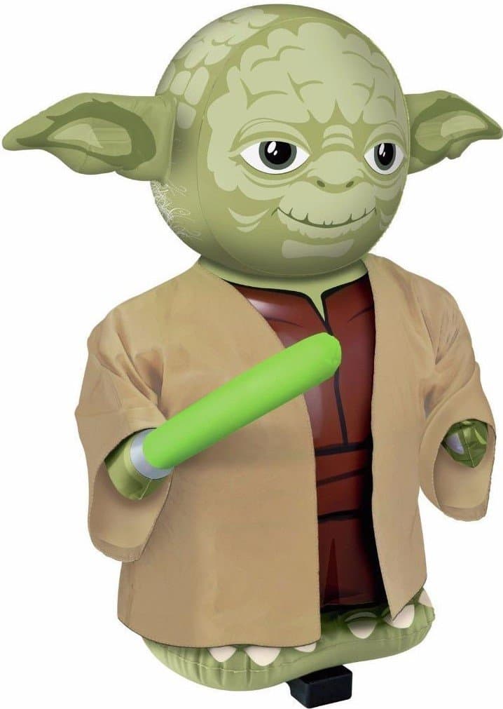 Fjernstyret og oppustelig Star Wars-Yoda med lyd, 64 cm