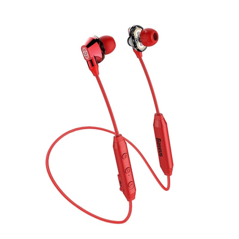 Trådløst Baseus Encok S10 Bluetooth-headset - Rød
