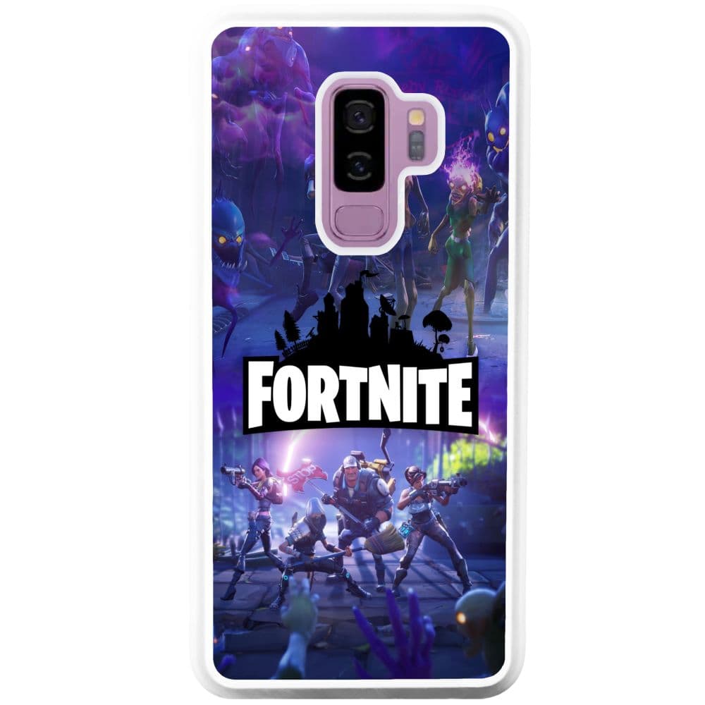 Samsung Galaxy S9+ Vitt Mobilskal Fortnite