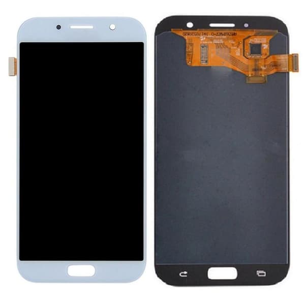Samsung Galaxy A7 2017 - LCD Display Skärm BLÅ